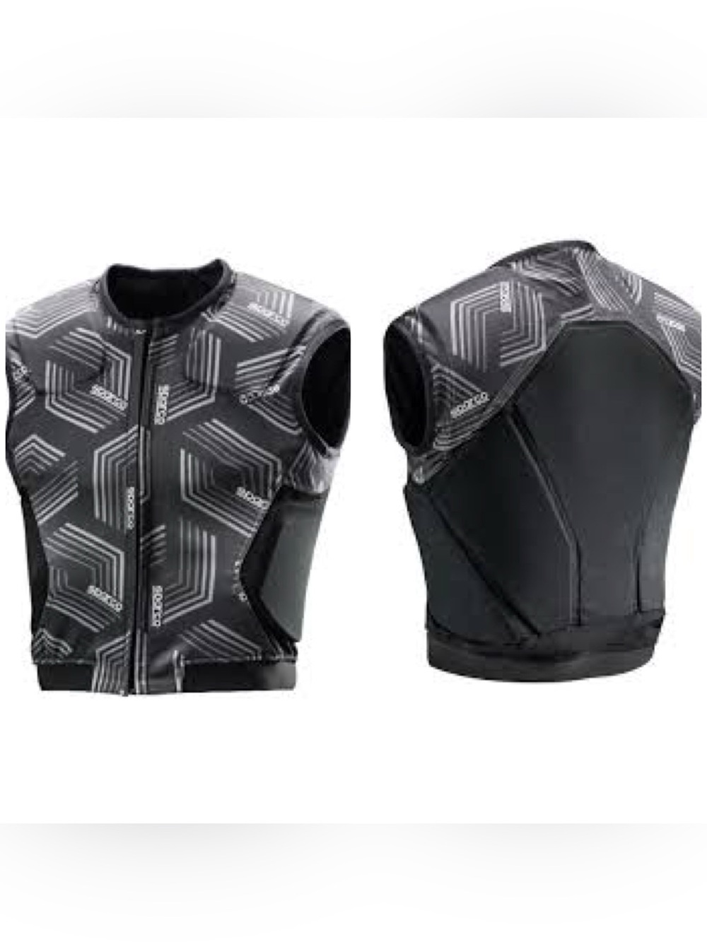 Sparco SJ Pro K-3 Rib Protector Padded Hard Shell Racing Vest Jacket XS